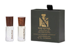 Nafastar Black Rose & Sandal Rose Attar Combo | Luxury Long-Lasting Fragrance Set
