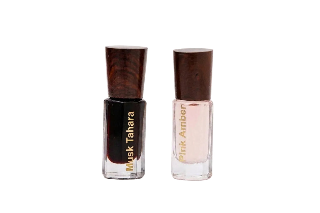 The Radiant Duo: Pink Amber & Musk Tahara Attar Collection
