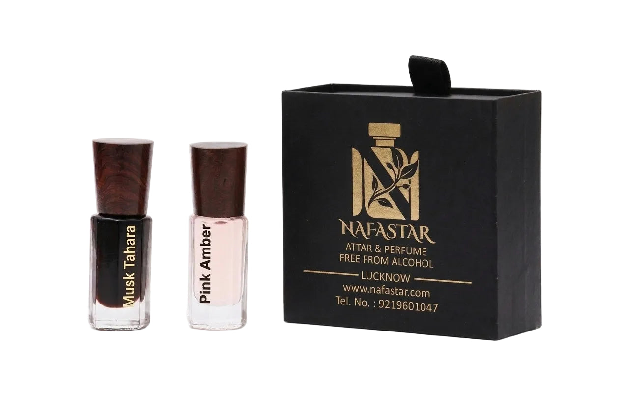 The Radiant Duo: Pink Amber & Musk Tahara Attar Collection