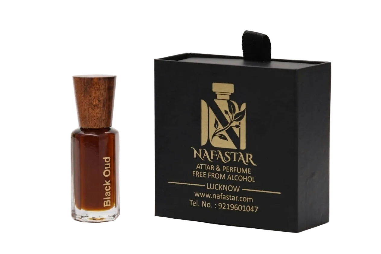 Nafastar Black Oud Attar | Intense, Luxurious & Long-Lasting Woody Fragrance