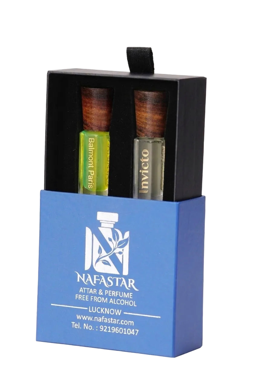 Nafas Premium Attar Combo of 2 Pack - Balmont Paris & Invicto