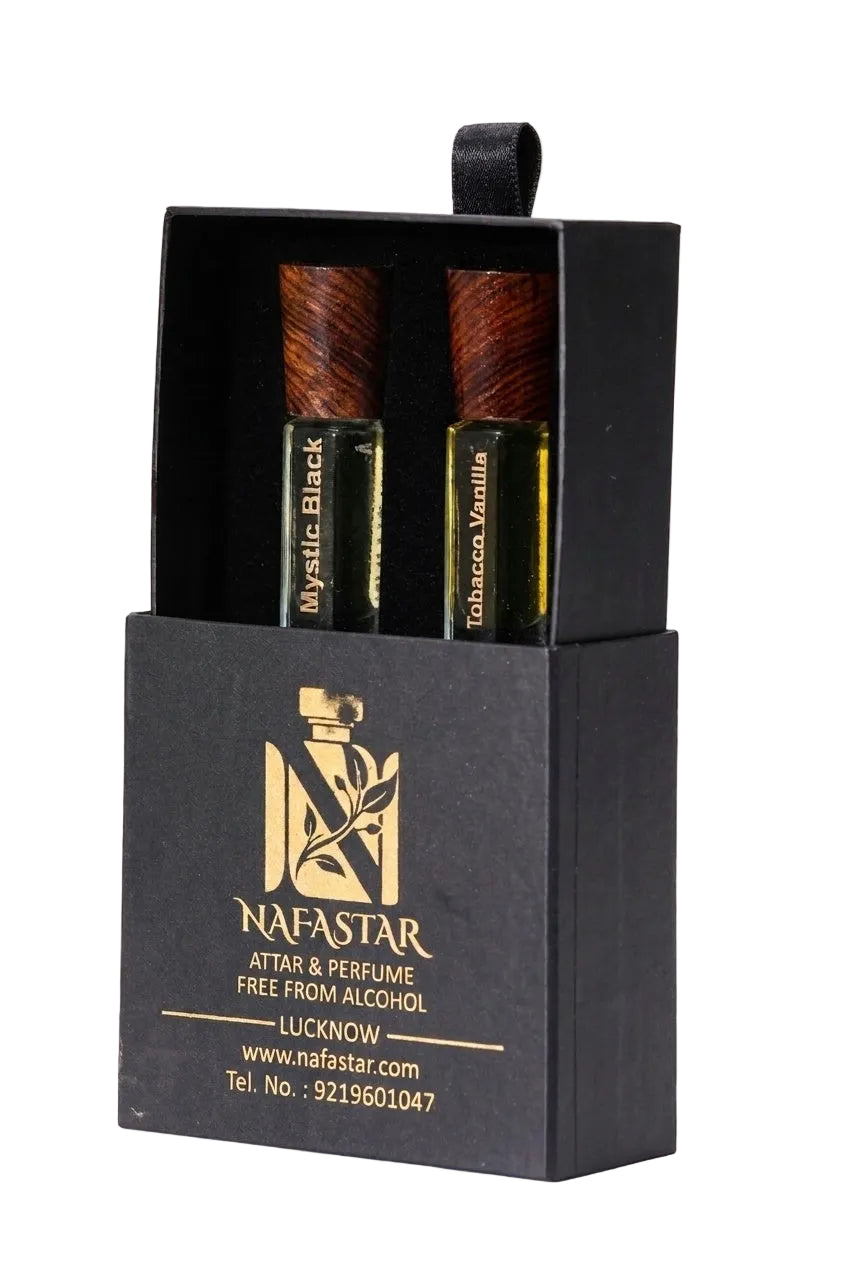 Nafastar Mystic Black Duo | Luxury Floral-Spicy & Tobacco-Vanilla Perfume