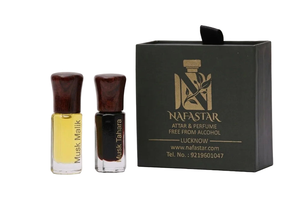 Nafastar Musk Signature Duo | Premium Musk Malik & Musk Tahara Attar Set