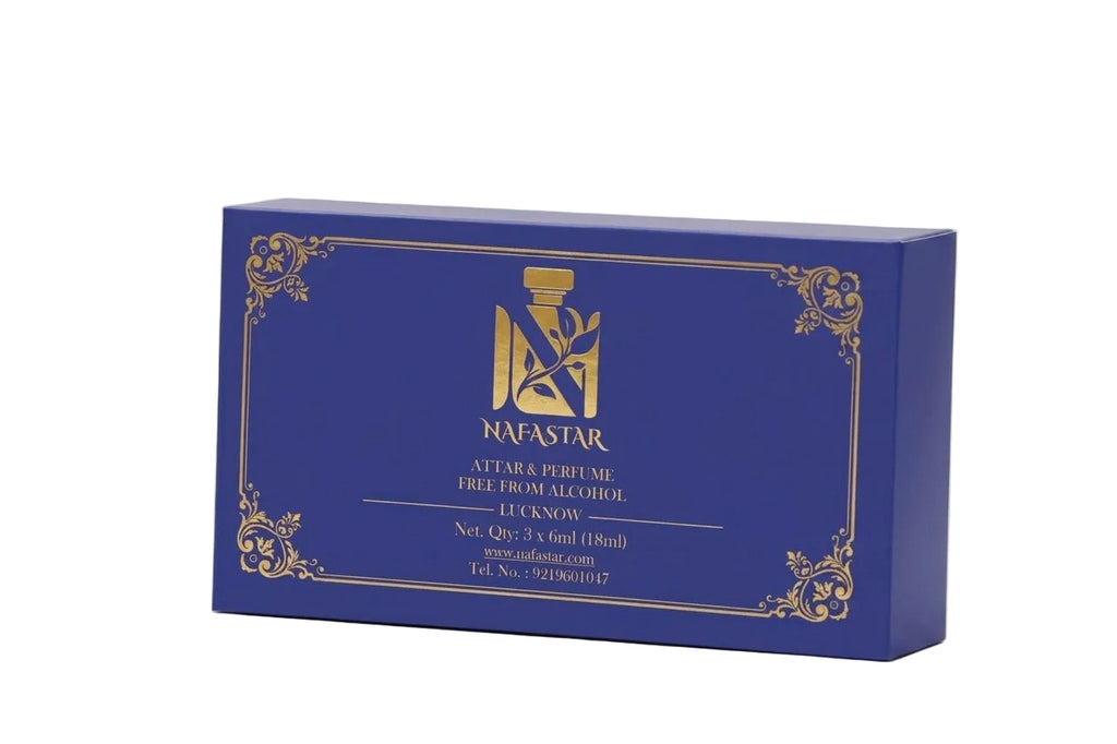 Midnight Noir Elegance: A Seductive Blend of Black Rose, Rajnigandha, and Mogra Attars