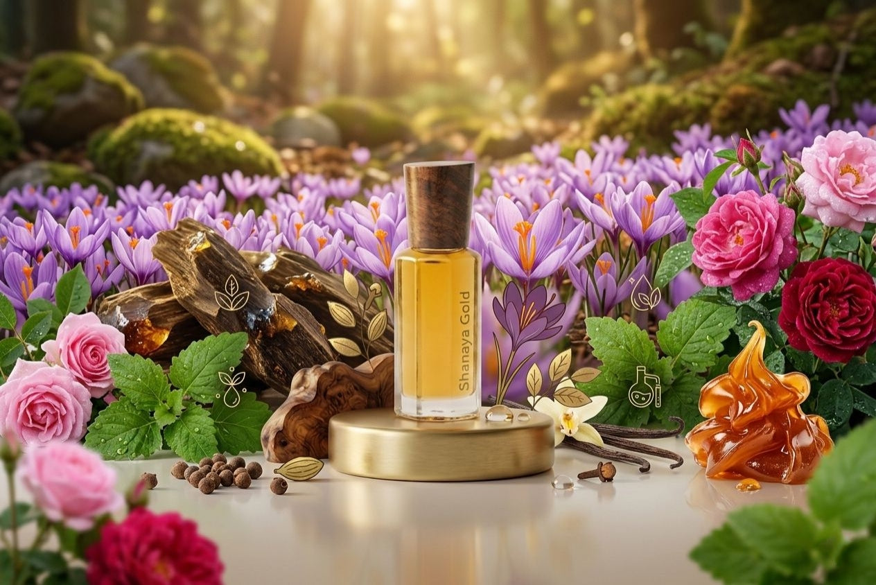 Nafastar Shanaya Gold Concentrated Perfume Oil – Unisex Luxury Attar