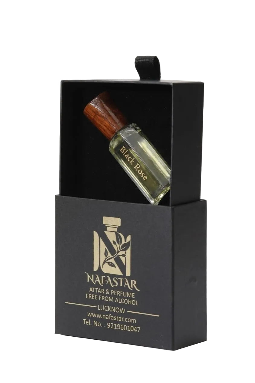 Nafastar Black Rose Attar | Dark, Floral & Long-Lasting Premium Fragrance for Him & Her