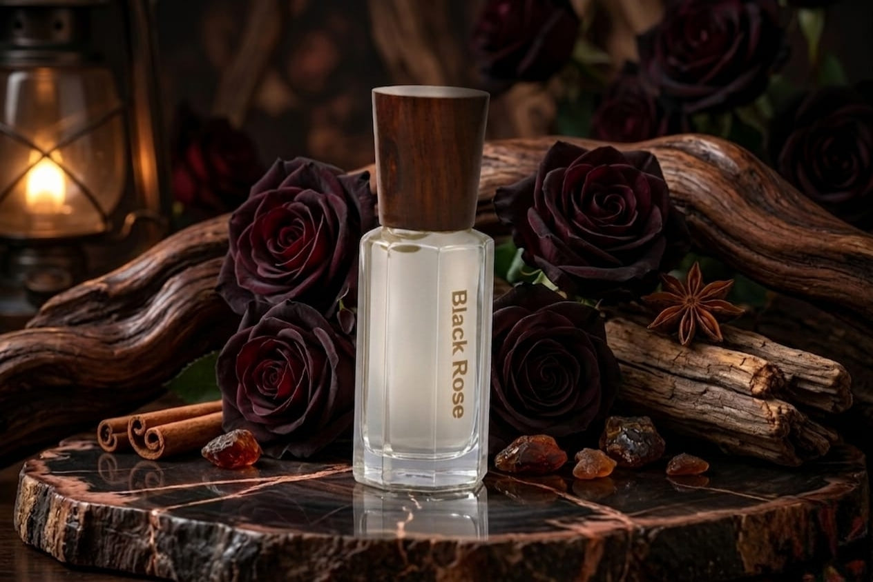 Nafastar Black Rose Attar | Dark, Floral & Long-Lasting Premium Fragrance for Him & Her