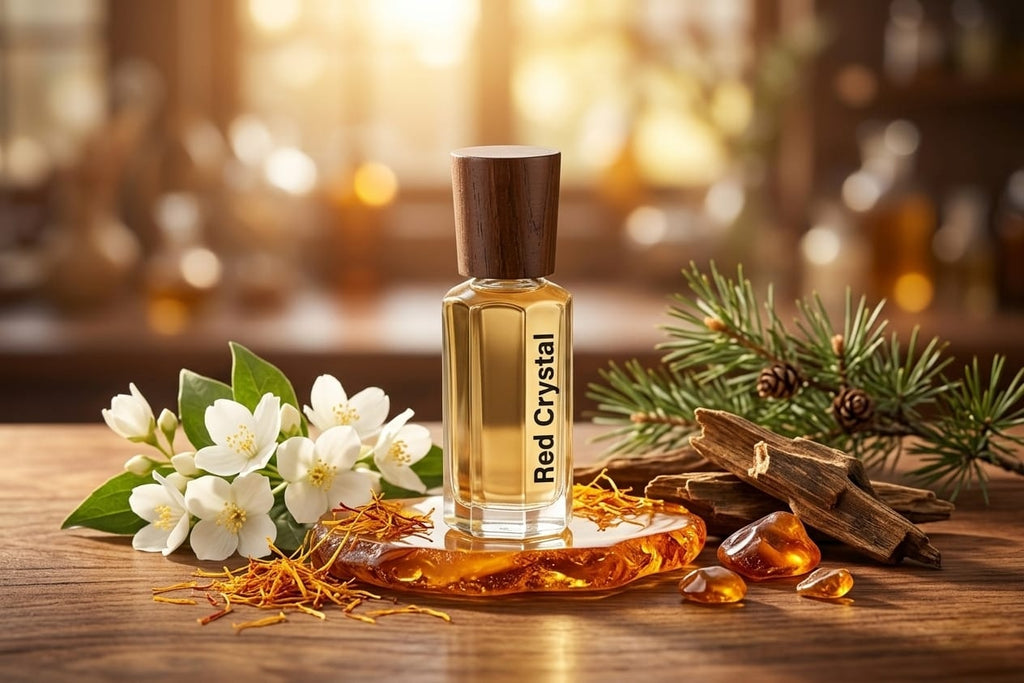 Red Crystal: The Ultimate Luminous Amber & Saffron Elixir