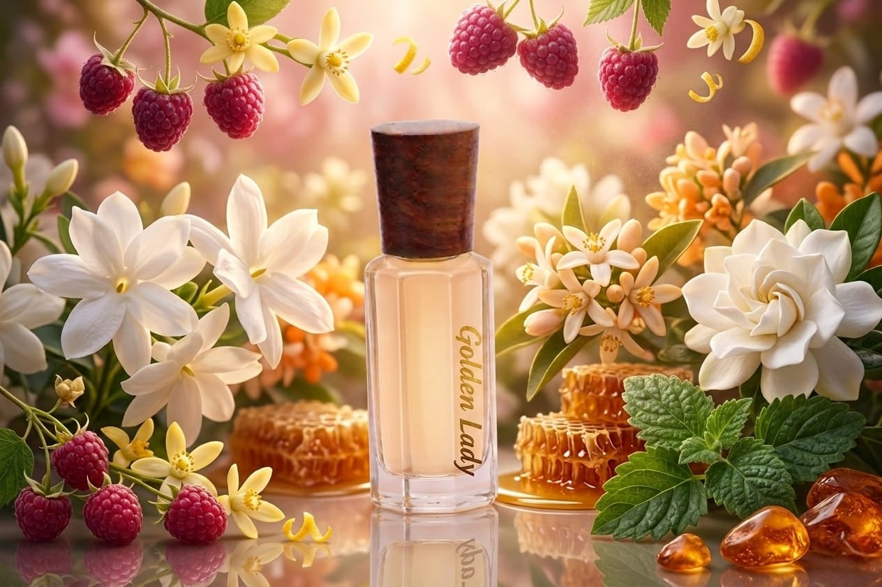 Nafastar Golden Lady | Premium Floral-Woody Attar
