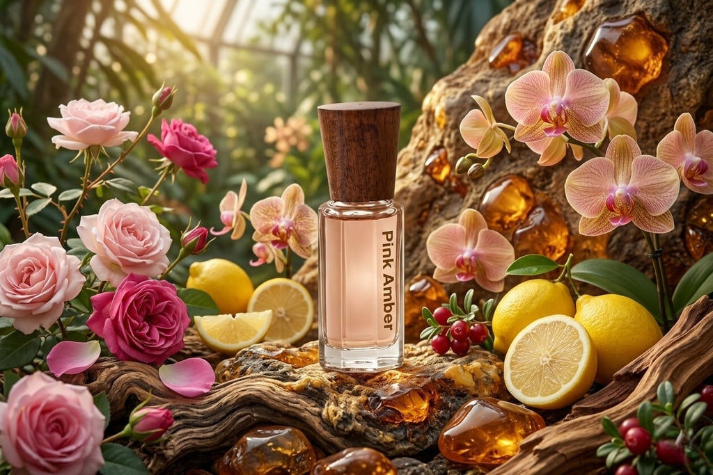 Pink Amber Attar: A Luminous Fusion of Soft Florals and Golden Resin