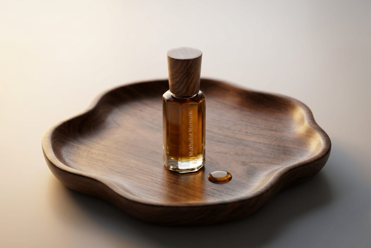 Mukhallat Harmain Attar: A Royal Blend of Pure Oud, Musk & Sacred Florals