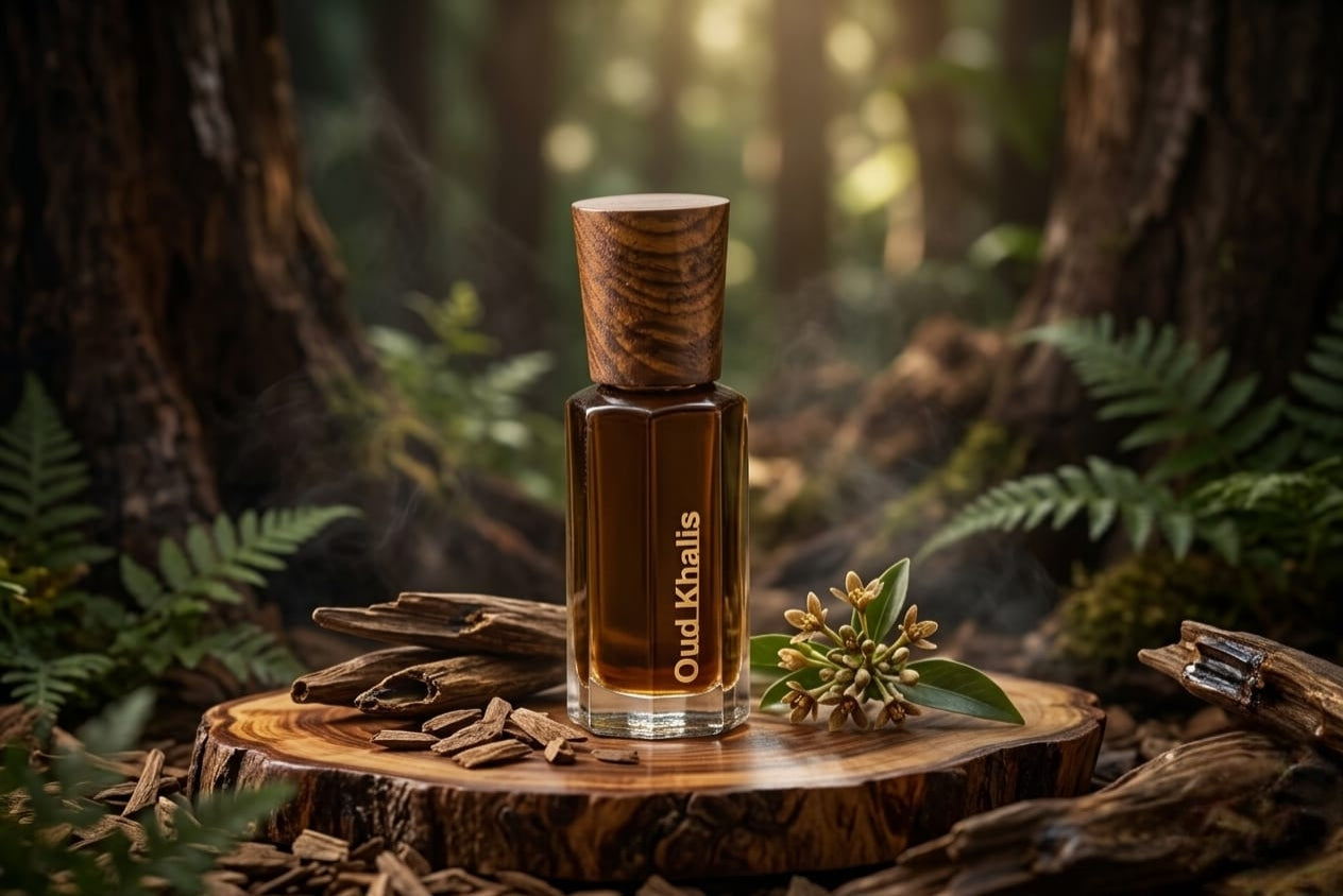 Oud Khalis Attar | Concentrated Agarwood Oil | 100% Alcohol-Free Luxury Unisex Fragrance