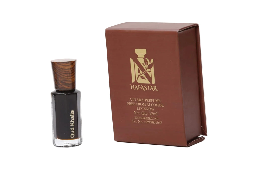 Oud Khalis Attar | Concentrated Agarwood Oil | 100% Alcohol-Free Luxury Unisex Fragrance